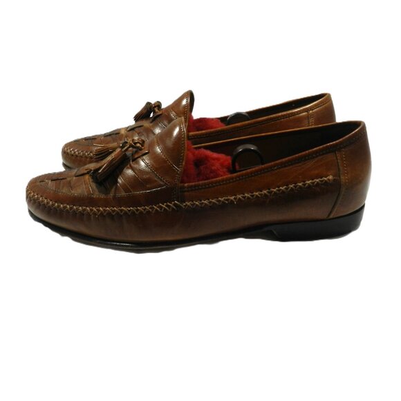 Johnston & Murphy 15 2290 Leather Loafers with Tassels, Italy - Picture 2 of 5